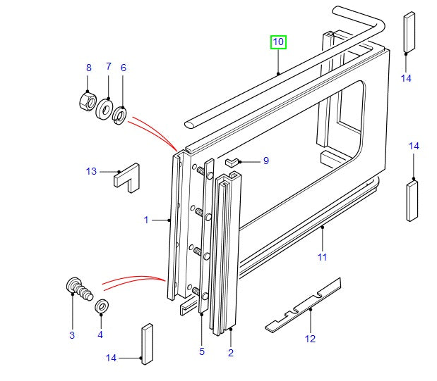 Upper Right Seal - Defender