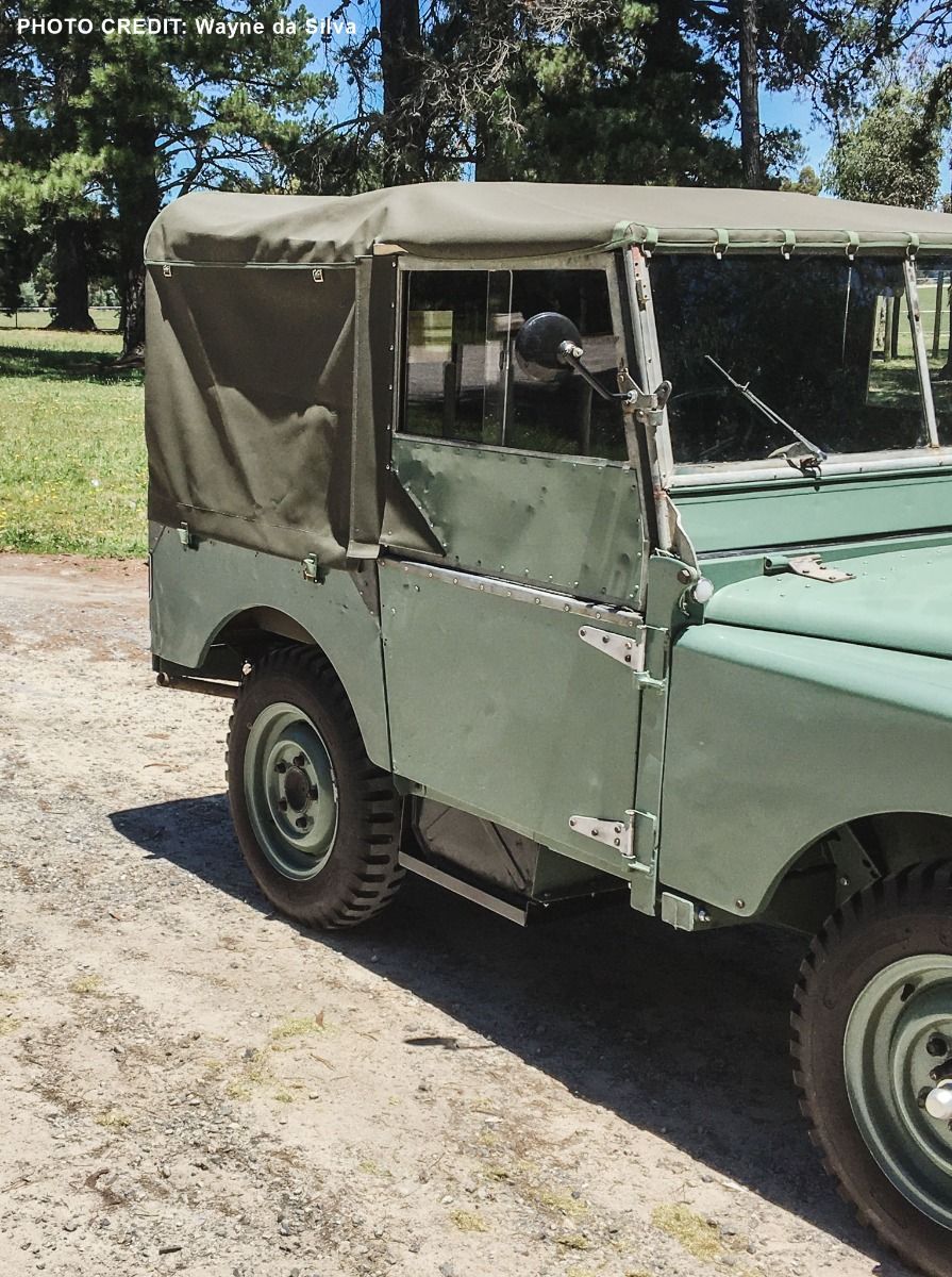 Full Canvas - Double Rear Window - Khaki - EXMOOR TRIM