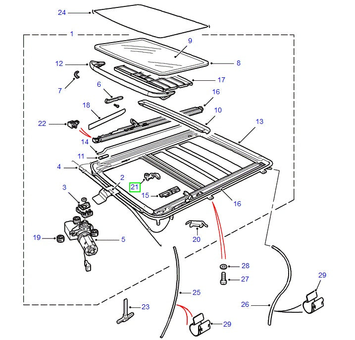 Cable - retaining - rh