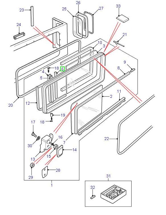 Strip - glazing and sealing