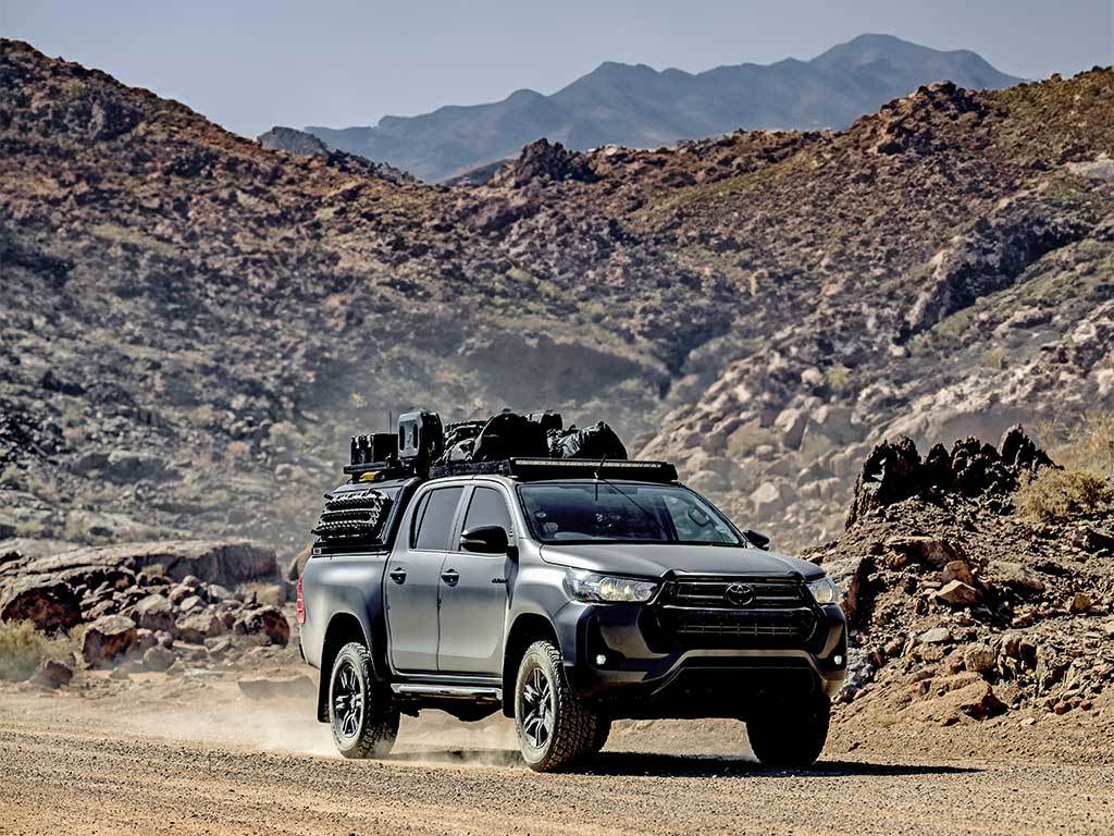 Toyota Hilux (2016-Current) Slimsport Roof Rack Kit Light Bar Ready