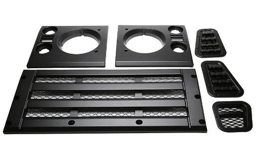 Front Grilles Kit - Gloss Black - AG PARTS