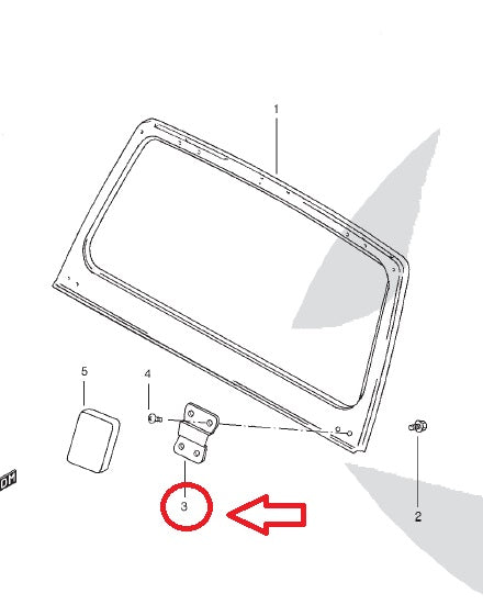 Windshield Fixing Plate