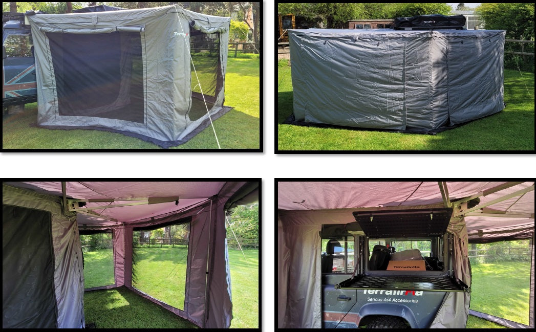 Terrrafirma 2.5m 270 deg terradactyl awning sides