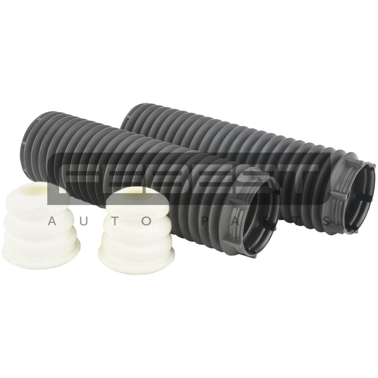 Boot with jounce bumper front shock absorber kit