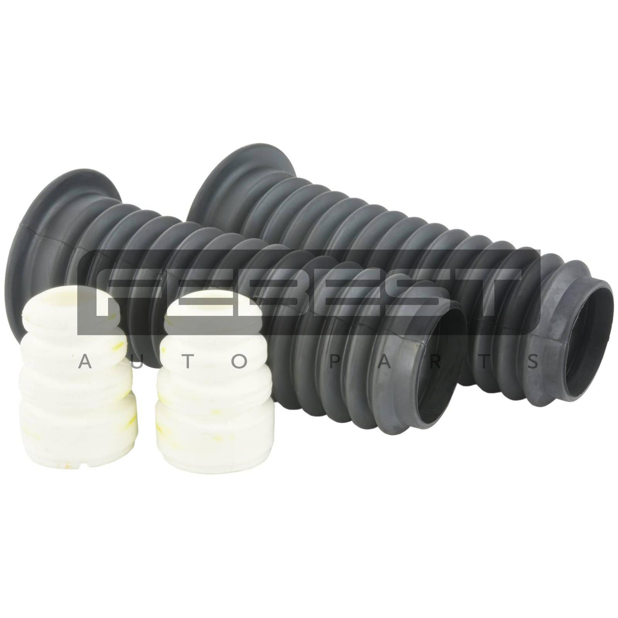 Boot with jounce bumper front shock absorber kit