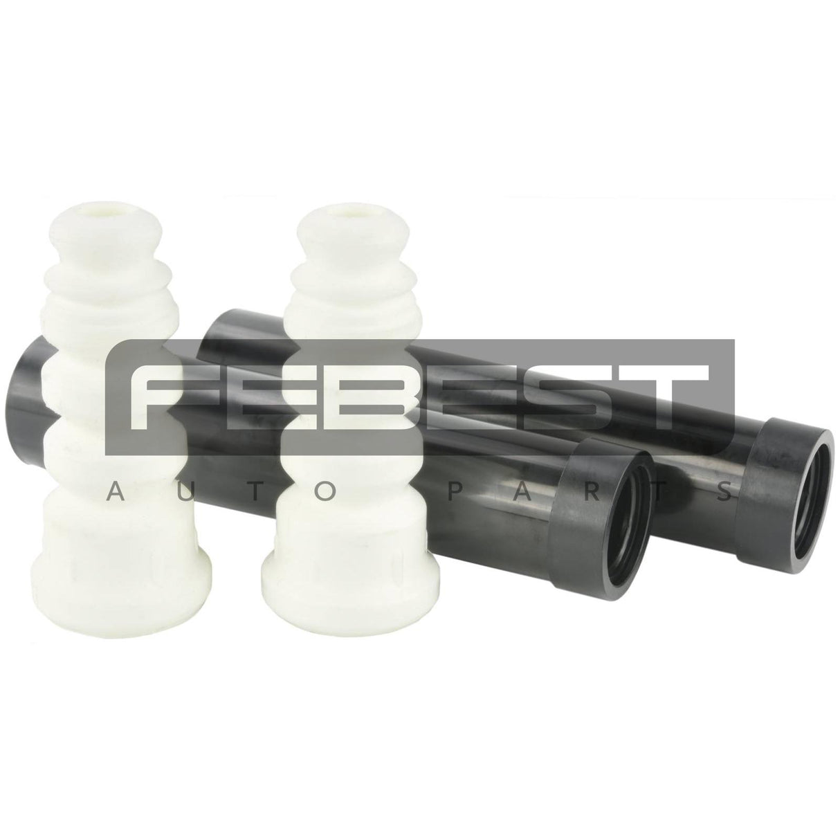 Boot with jounce bumper rear shock absorber kit