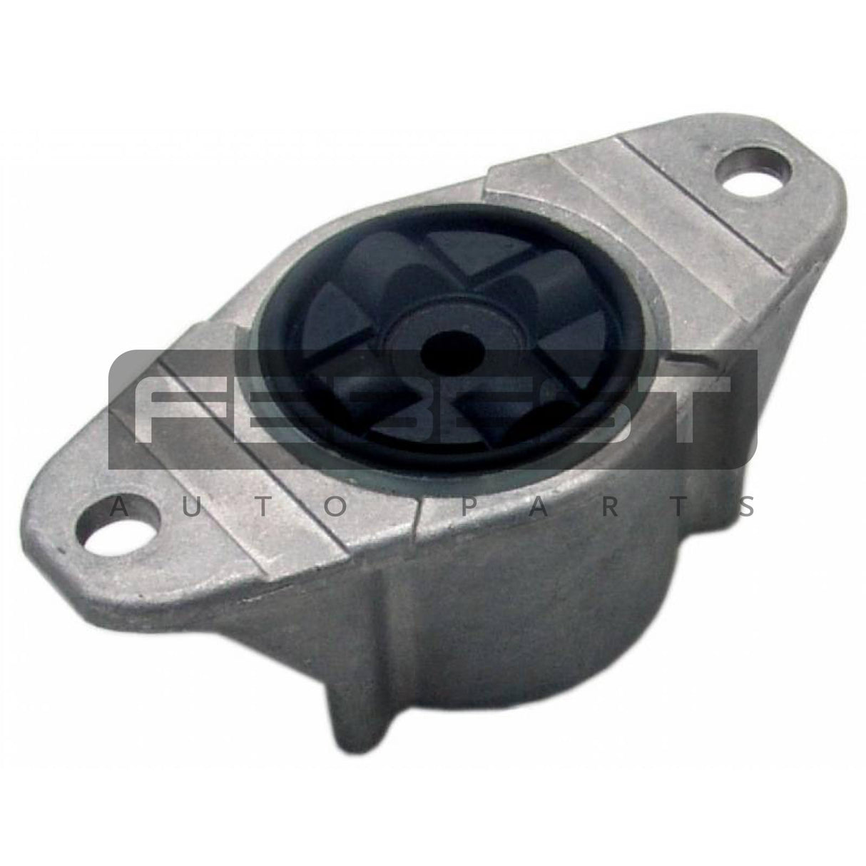 Rear shock absorber mounting