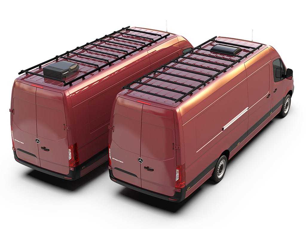 Mercedes-Benz Sprinter (L4H2/170in XLWB/High Roof) (2006-Current) Slimpro Roof Rack Kit