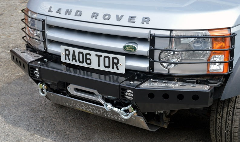 Raptor 4x4 front squared winch bumper discovery iii