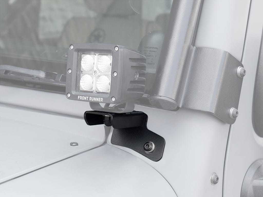 Jeep Wrangler JK / JKU Windshield Spot Light Brackets