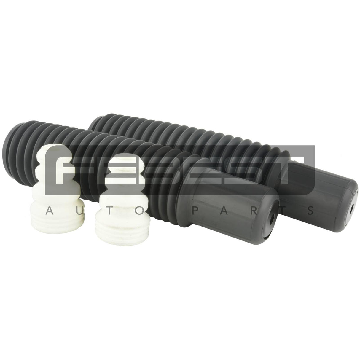 Boot with jounce bumper rear shock absorber kit