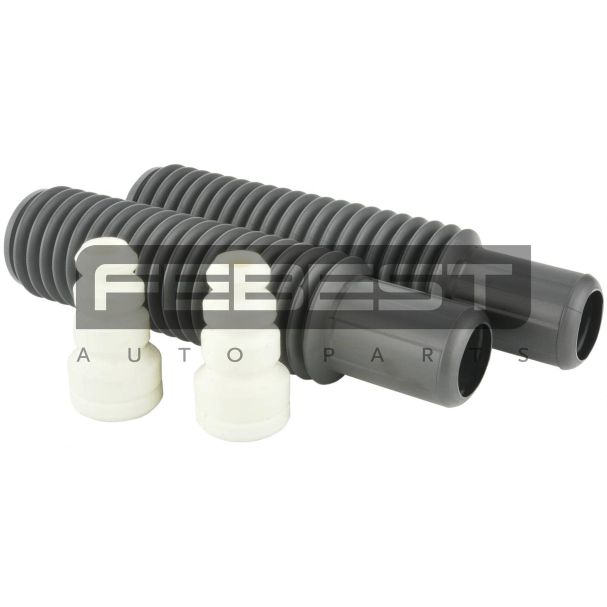 Boot with jounce bumper rear shock absorber kit