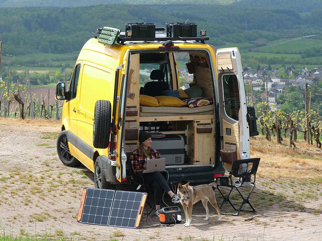 Mercedes-Benz Sprinter 144in/170in / L2/L3 / MWB/LWB Wheelbase w/o OEM Tracks (2006-Current) Slimline II Roof Rack Kit