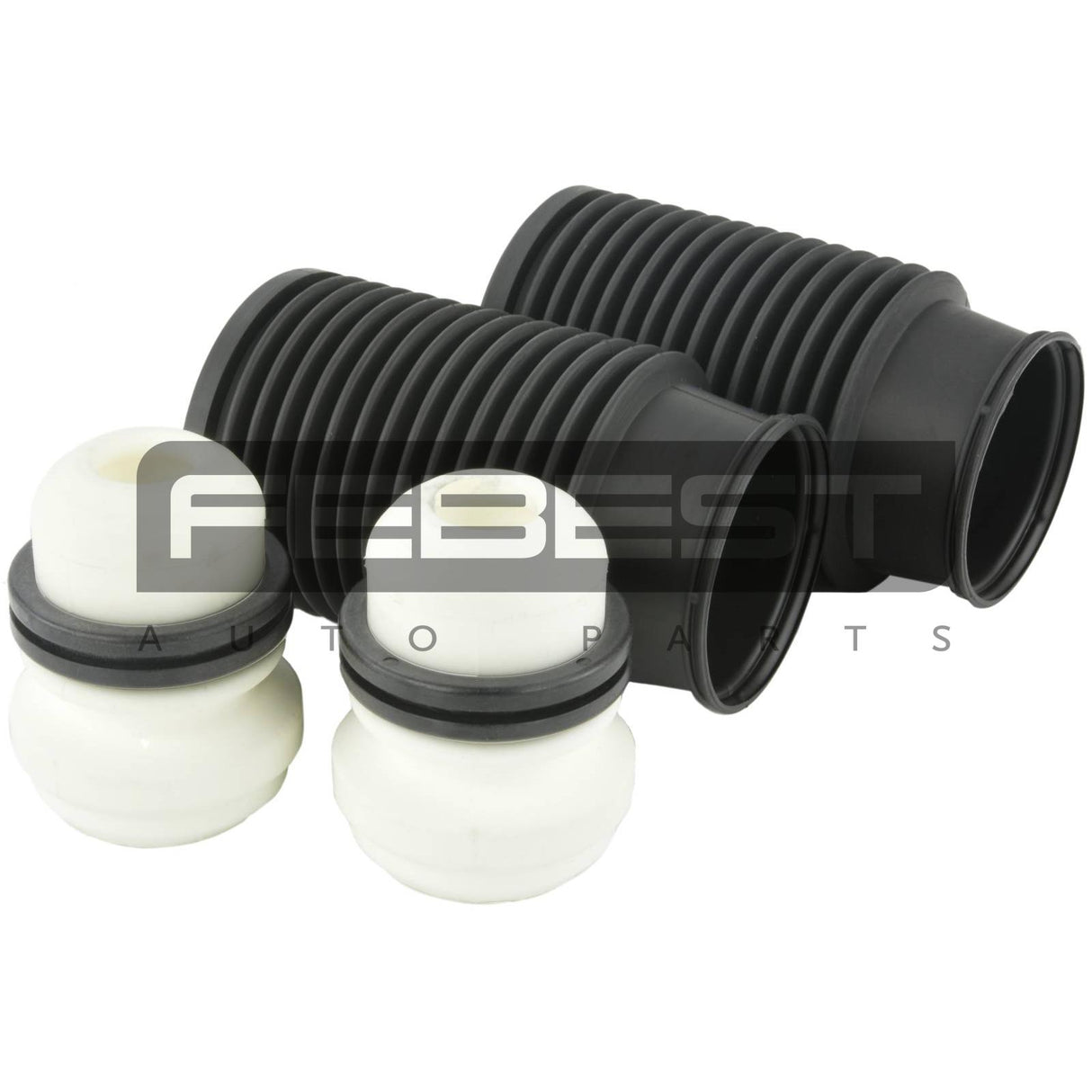 Boot with jounce bumper front shock absorber kit