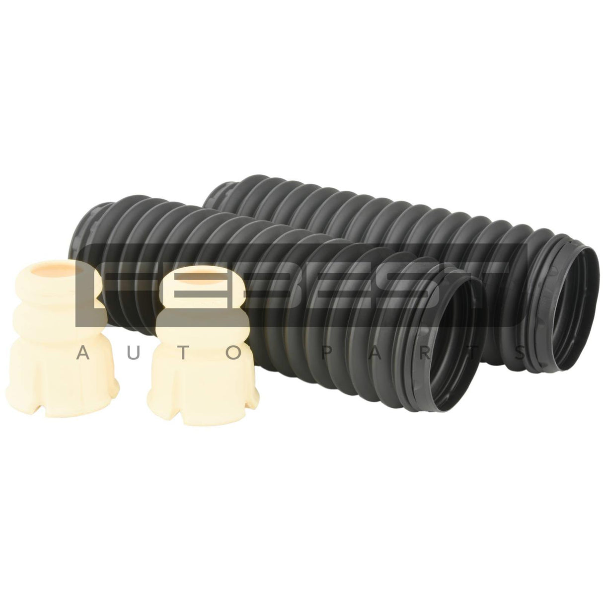 Boot with jounce bumper front shock absorber kit