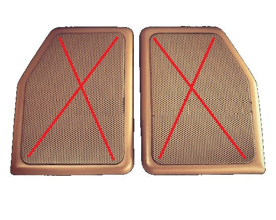 Speaker Frame - Brown - Front Door - Pair - AG PARTS