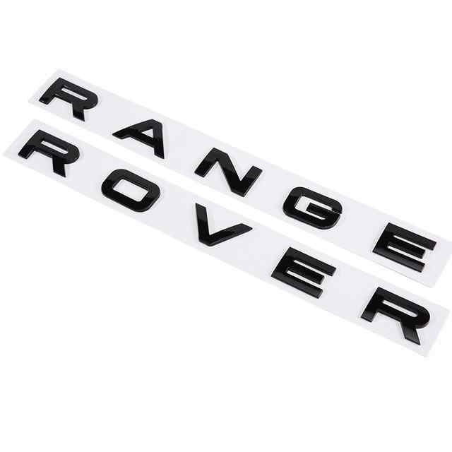 Badge "RANGE ROVER" Front or Rear - Matte Black - AG PARTS