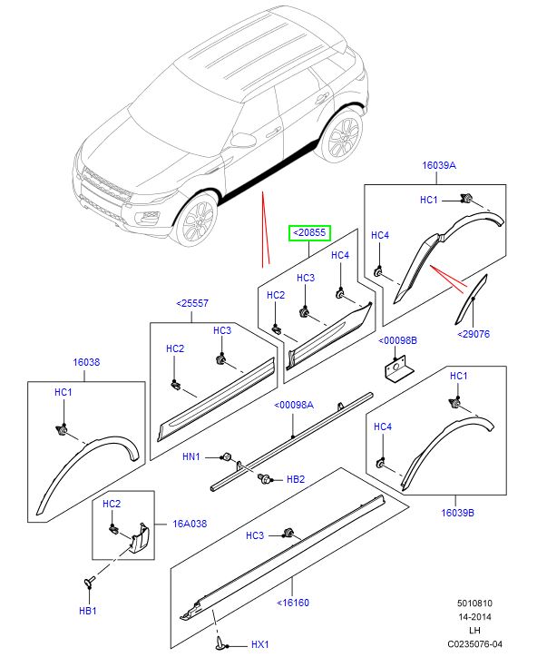 Moulding - door outside
