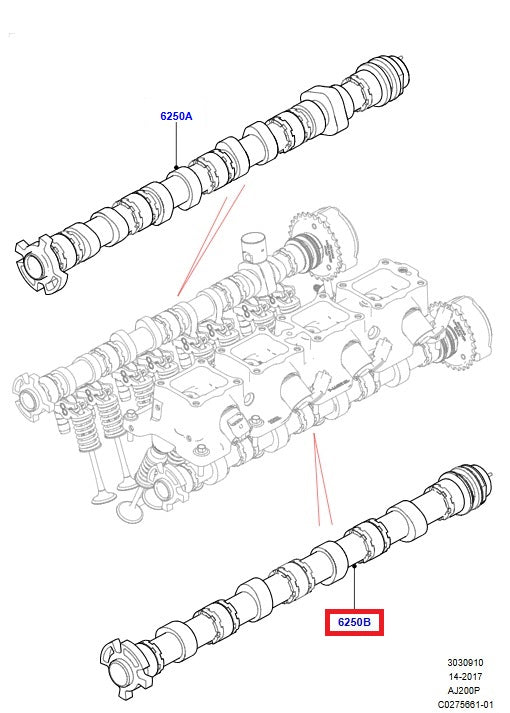 Intake Camshaft - GENUINE LAND ROVER
