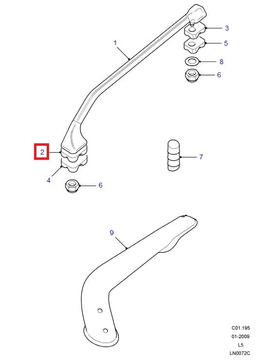 Roof Rack Side Gasket - Front Rail - Left Side