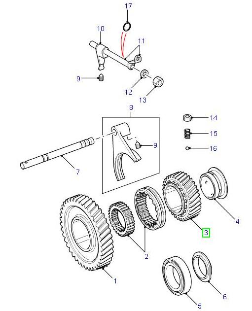 Gear high output - 34 Teeth