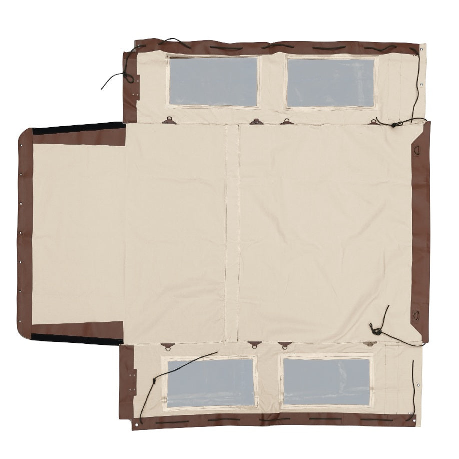 Hood With Side Windows and Blinds 109" - Light Sand