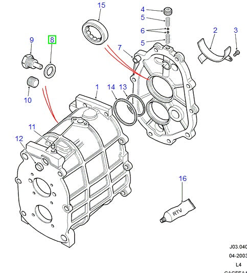 Sealing Washer Transmission