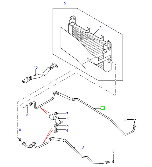 Oil Cooler Pipe
