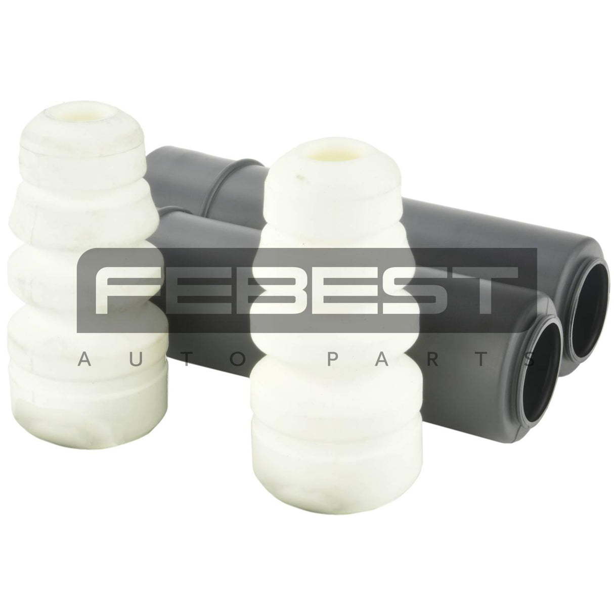 Boot with jounce bumper rear shock absorber kit