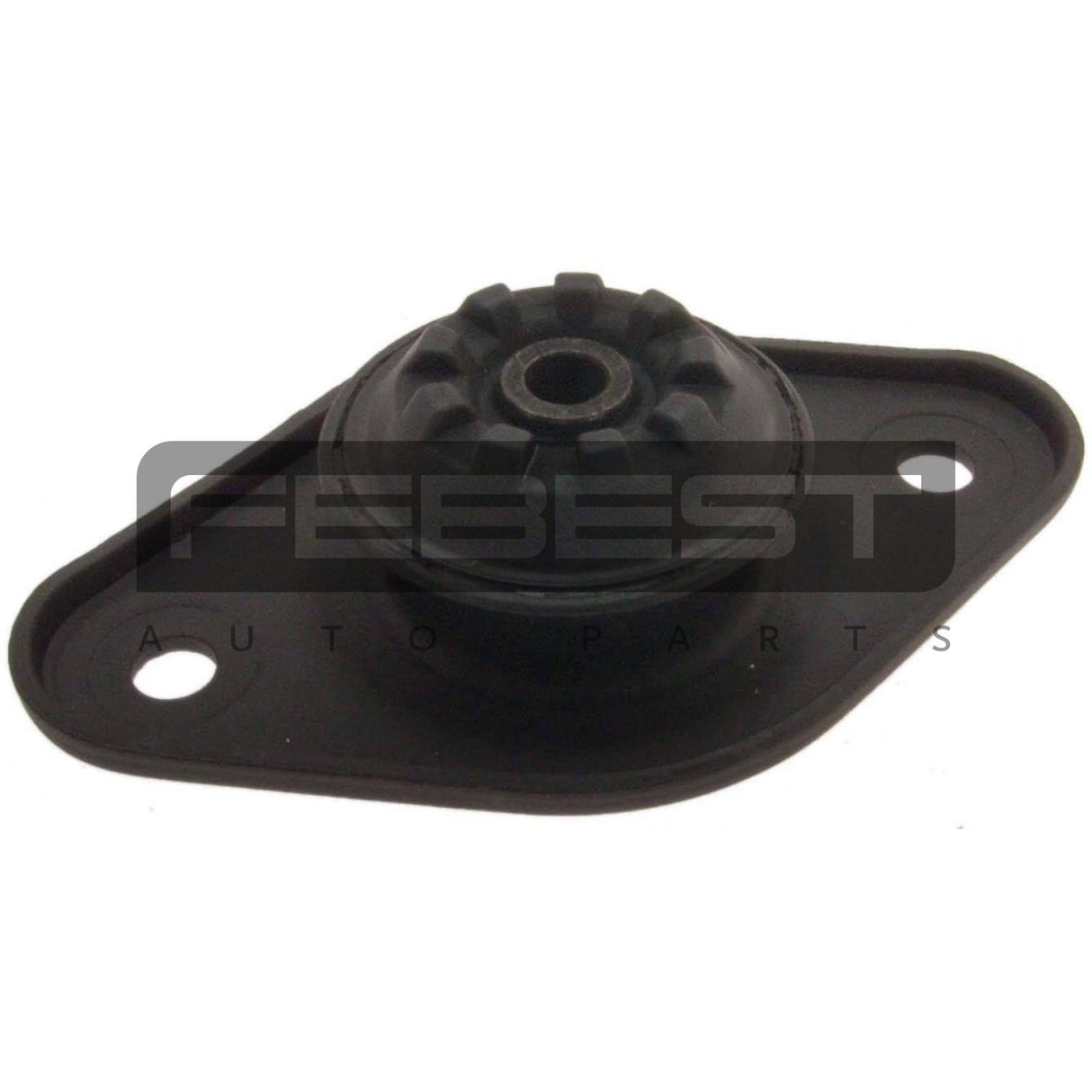 Rear shock absorber mounting