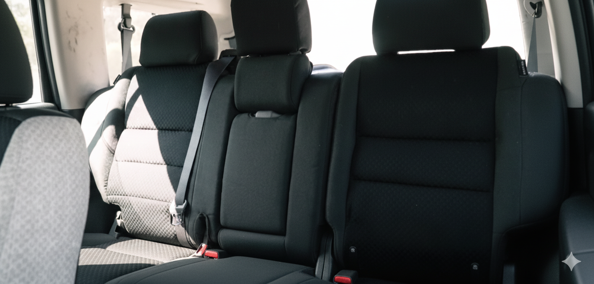 Cover Kit - Second Row 60/40 - XS Black Span ISOFIX - Without Adhesive - EXMOOR TRIM