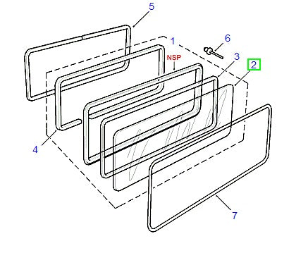 Glass - body side panel - fixed