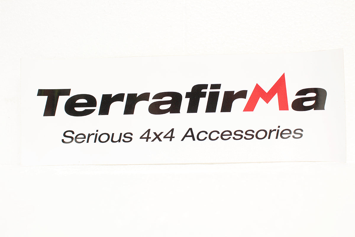 Terrafirma sticker 300mm x 100mm