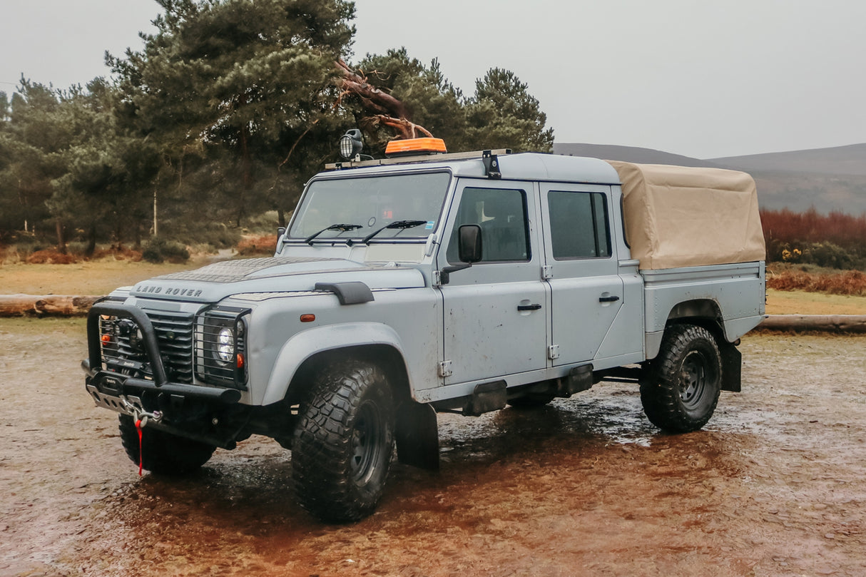 130" high capacity crew cab pvc full hood - sand