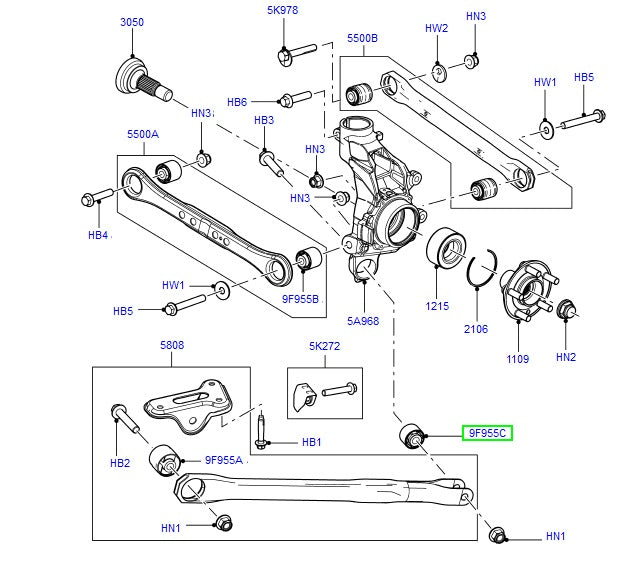 Rear Suspension Arm Bush