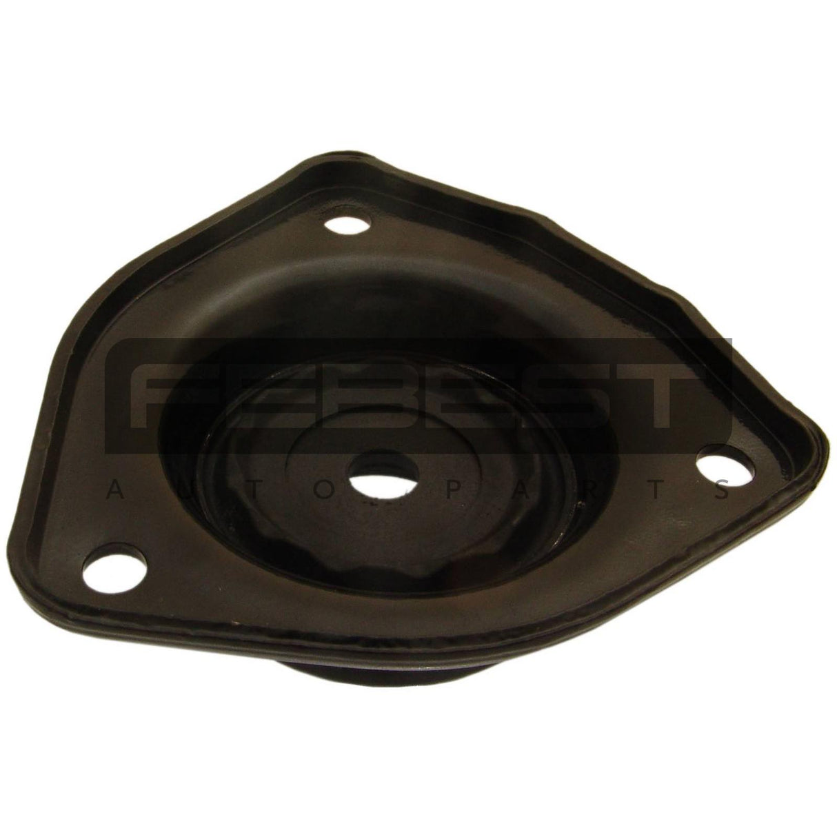 Rear shock absorber mounting