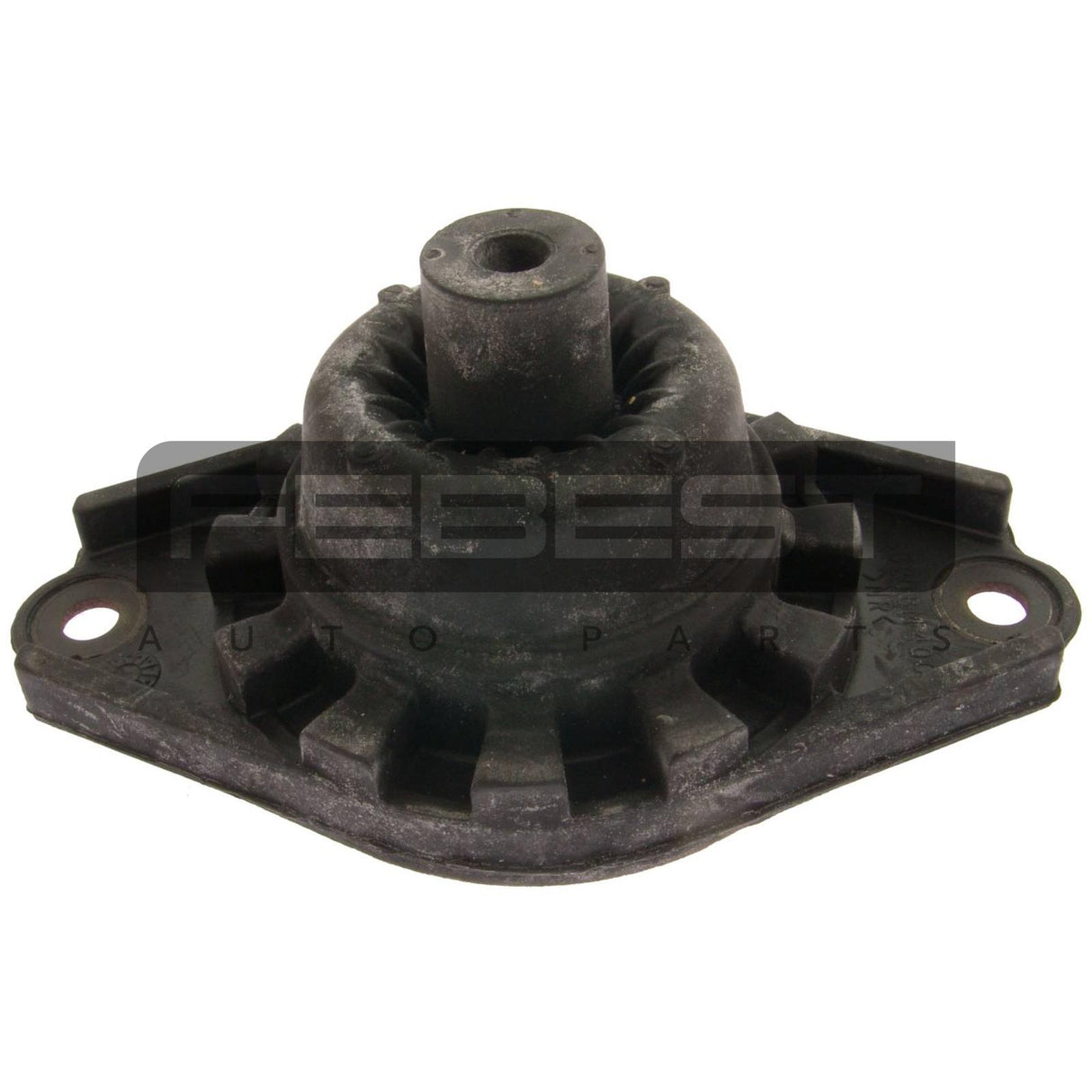 Rear shock absorber mounting