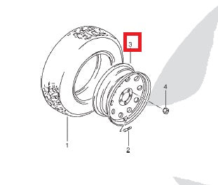Wheel - Silver - 16x6