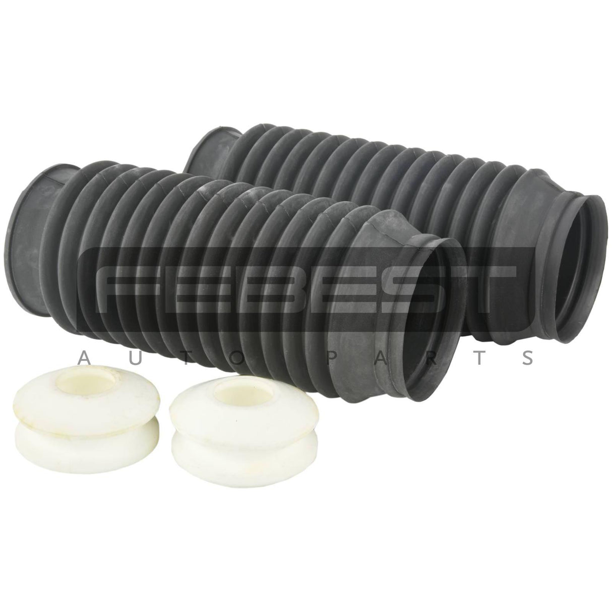 Boot with jounce bumper front shock absorber kit