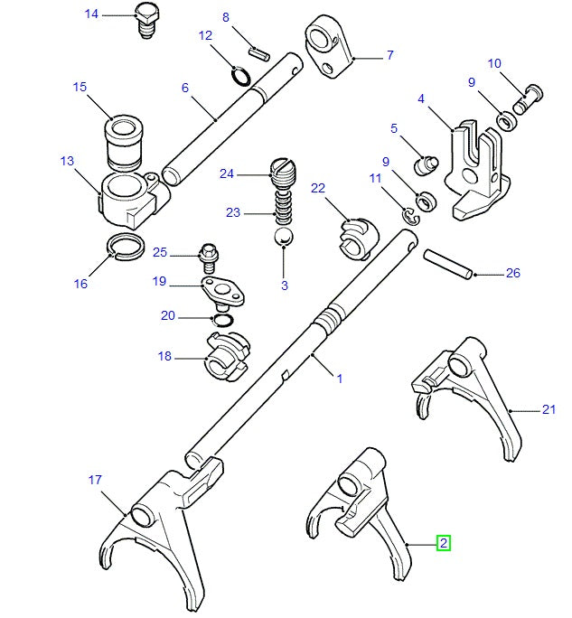 Fork - 1st and 2nd speed