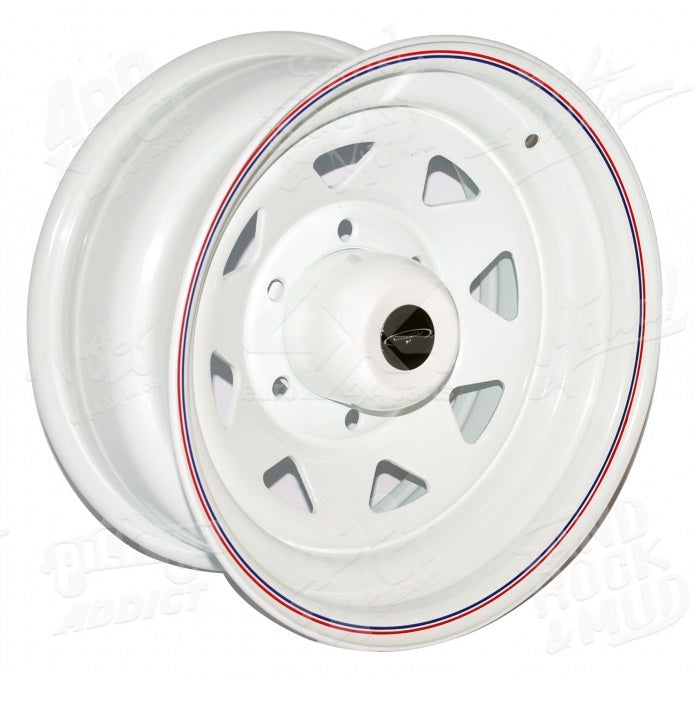 Steel White Triangle Wheel - 8x16