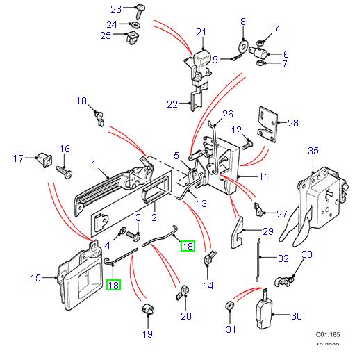 Door Lock Link RH