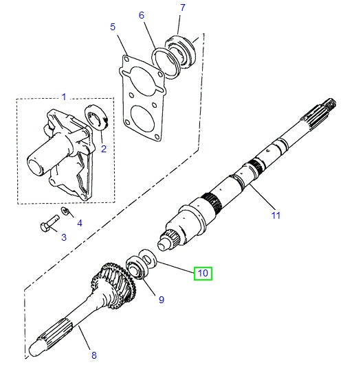 Spacer Mainshaft