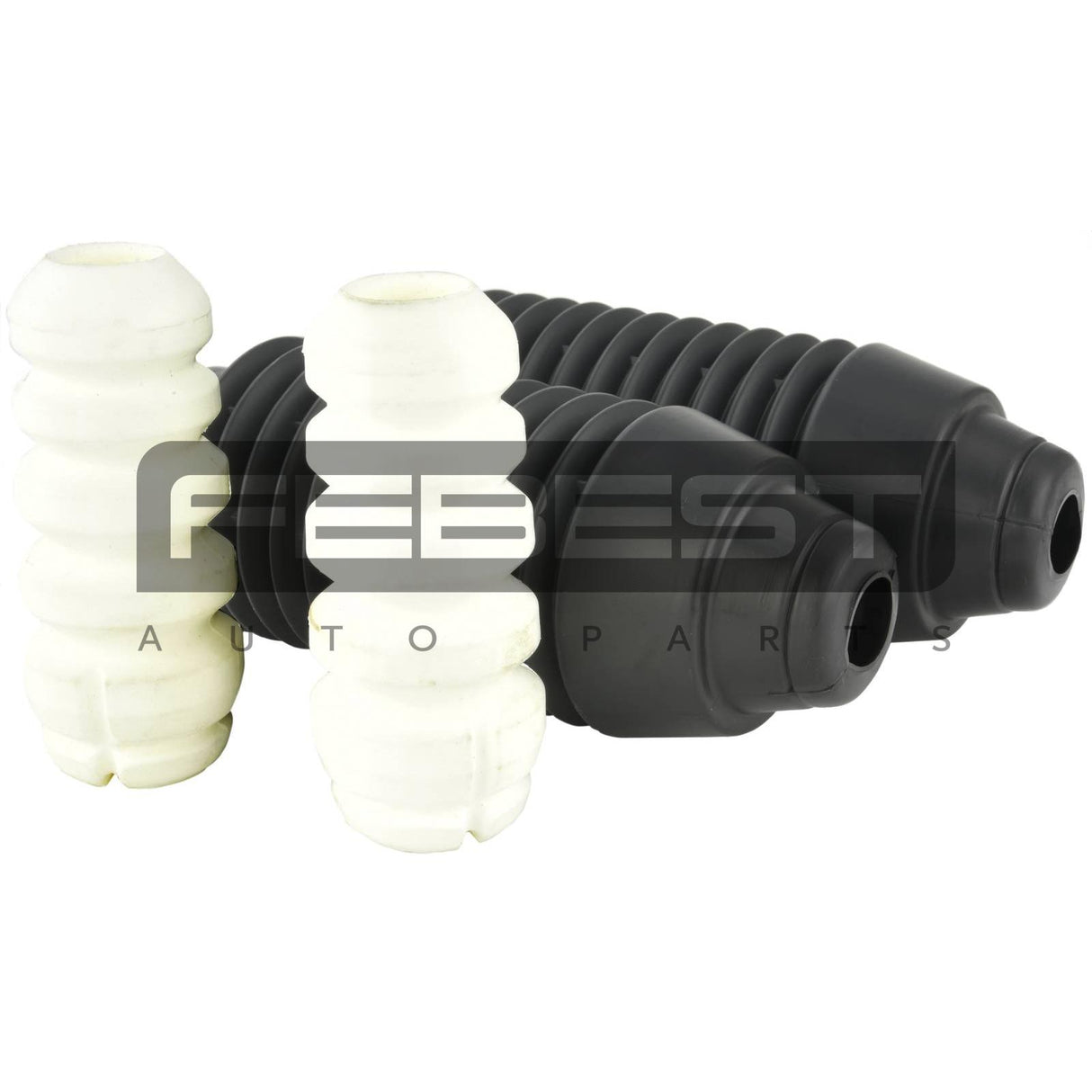 Boot with jounce bumper front shock absorber kit