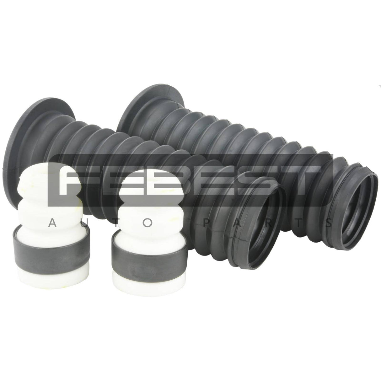 Boot with jounce bumper front shock absorber kit