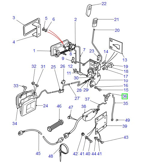 Door Offset Lever
