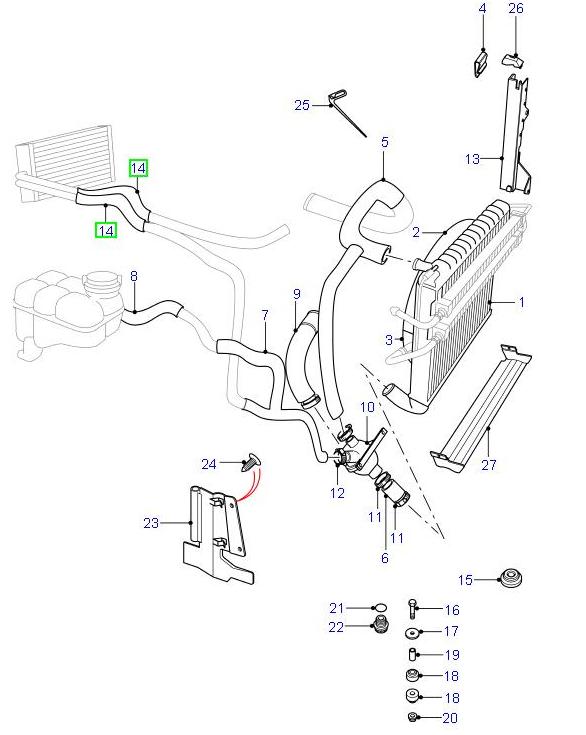 HOSE - HEATER WATER ( Price for unit)