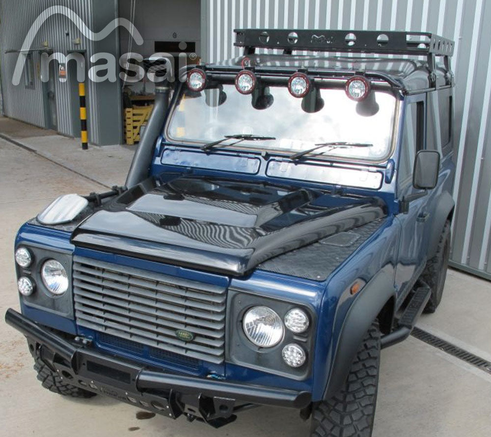 Puma style bonnet for land rover defender - grp fibreglass