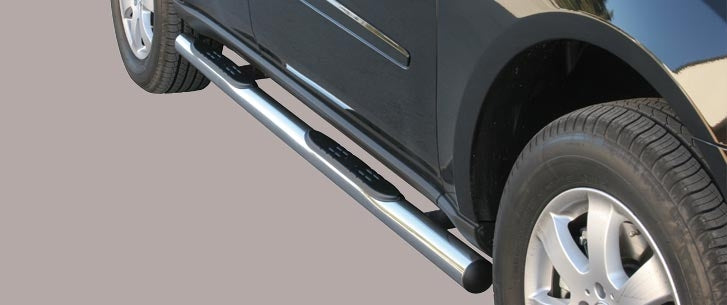 Grand Pedana (Side Bars with steps) Inox - MISUTONIDA 4x4 (ITALIAN STYLE ACCESORIES)